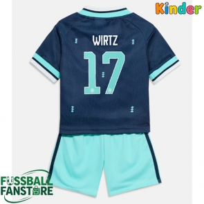 Deutschland Florian Wirtz #17 Replik Auswärtstrikot Kinder WM 2026 Kurzarm (+ Kurze Hosen)